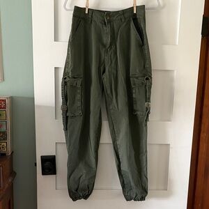 Women's Olive Cargo Pants